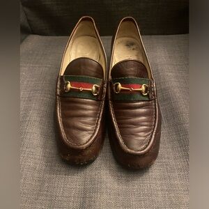 Vintage used Gucci loafers - size 38 chocolate brown
